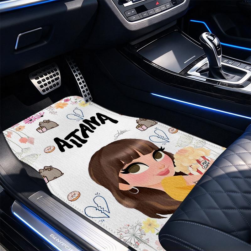 Aitana Black Car Floor Mats Full Coverage All-Season Car Mats XPE Non-Slip Wear-Resistant Mats Suitable SUV Interiors Textured Carpets