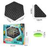 Children's Thinking Training Triangle Chess - New Geometry Chain Puzzle Desktop Game Rubber Band Training Family Interaction