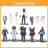 Figuras de Personajes de Inodoro Skibidi Hechas a Mano PVC 12 Diseños Únicos Personajes de Decoración Realistas y Versátiles)