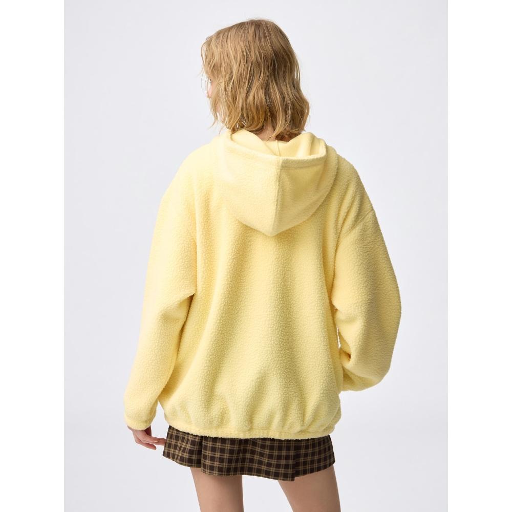 Gu By Uniqlo Boa Fleece Oversized Jacket Pocket Piece