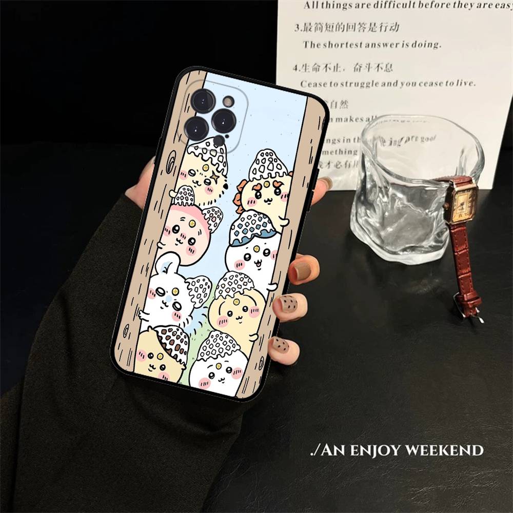 Cute C-Chiikawas Hachiwares Phone Case For IPhone 16 17 Air 15 14 13 12 11 Pro Max 16E Plus Fundas