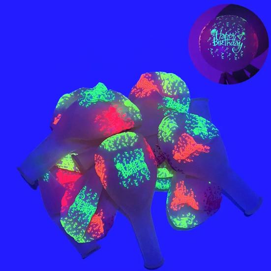 10Pcs Party Balloons 12 Inch Long-lasting Emulsion Fancy Birthday Bounce Balloons Festival Supplies