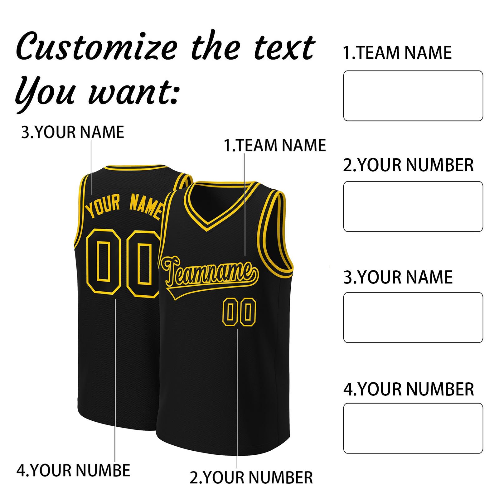 

Индивидуальные баскетбольные майки с персонализированным напечатанным названием и номером команды, спортивная форма для мужчин, женщин, молодежи M чёрный