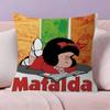 Cute Cartoon M-Mafalda   Pillow Cover for Bedroom Room and Living Room Sofa Decorative Cushion Cover