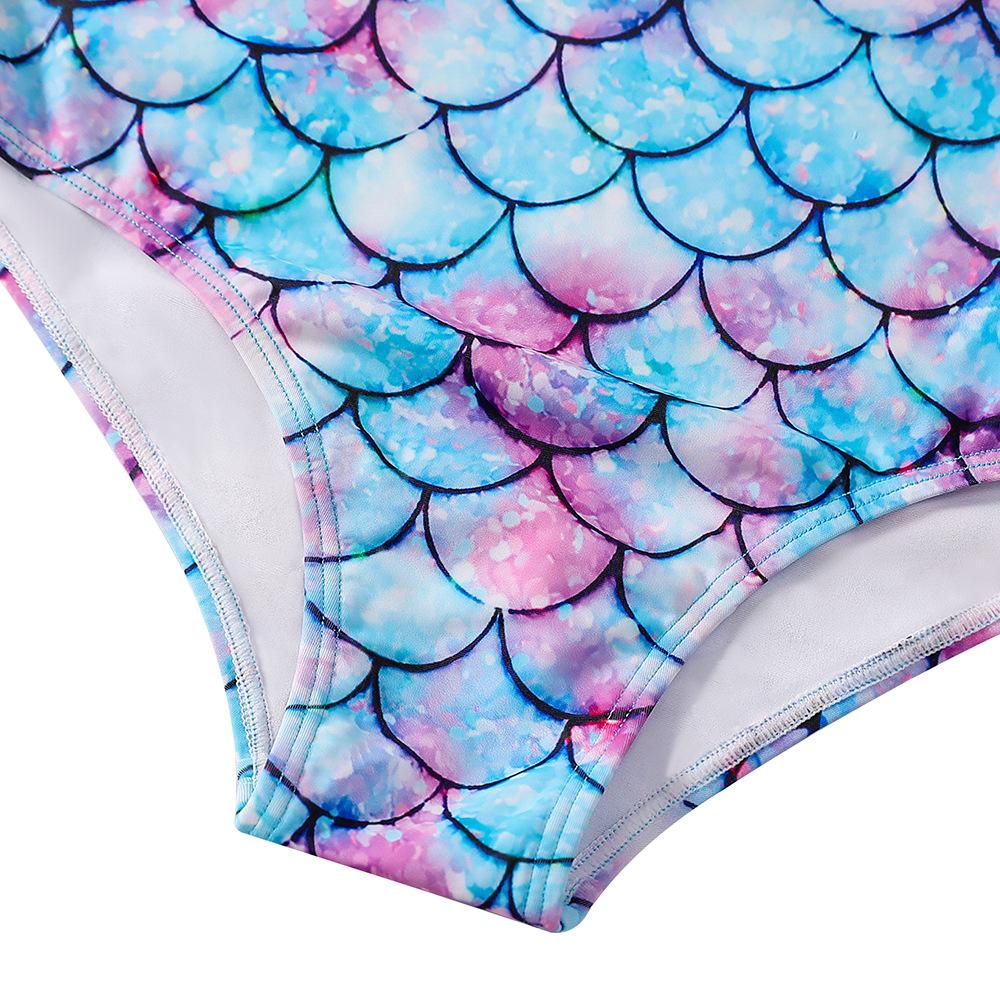 Søt Småbarn Baby Jente Badetøy Langermet Spedbarn Badedrakter Lys Ruffle Havfrue Badedrakt Barn One Piece Beachwear