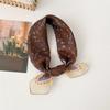 Retro Floral Cotton and Linen Small Square Scarf Women's Fashion Foreign Style Multi-functional Headscarf Summer Decoration Neck Protection Silk