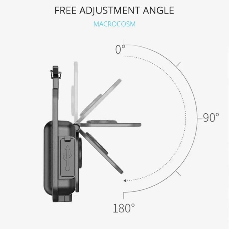 Tragbare Schlüsselanhänger-Taschenlampe Leistungsstarkes Arbeitslicht Multifunktionale Campinglampe USB Wiederaufladbare LED Mini-Taschenlampe mit Magnet