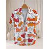 Hawaïaanse Heren Korte Mouw Shirts Strandshirts Heren Shirts Grote Herenkleding Cartoon Dierlijke Patronen Los En Ademend