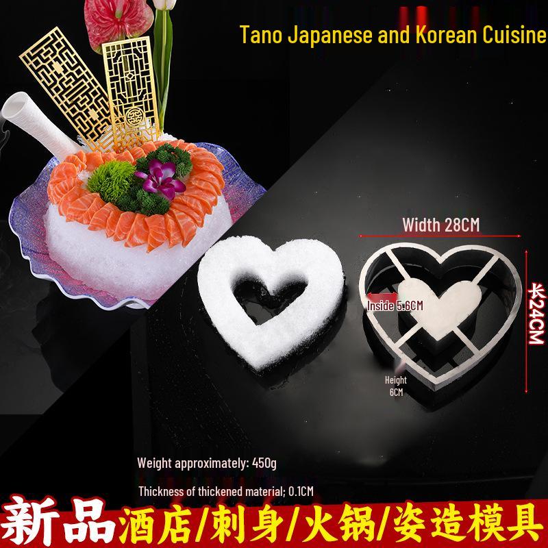 Talerz Sashimi Xianci: Wysokiej klasy ozdoby do prezentacji owoców morza - Okrągły plaster ryby do wystroju hotelowego