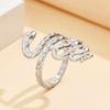 Unisex Punk Snake-Shaped Open Stainless Steel Ring – Fashion Hip Hop Snake Ring Accessories