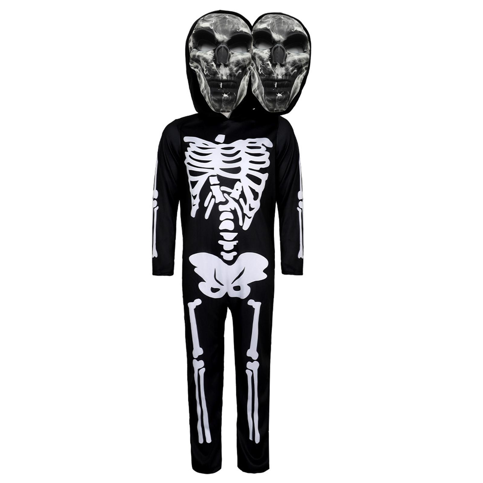

Halloween Children s Performance Costumes Skeleton Costumes Role Play Cosplay Costumes Performance Costumes XL белый