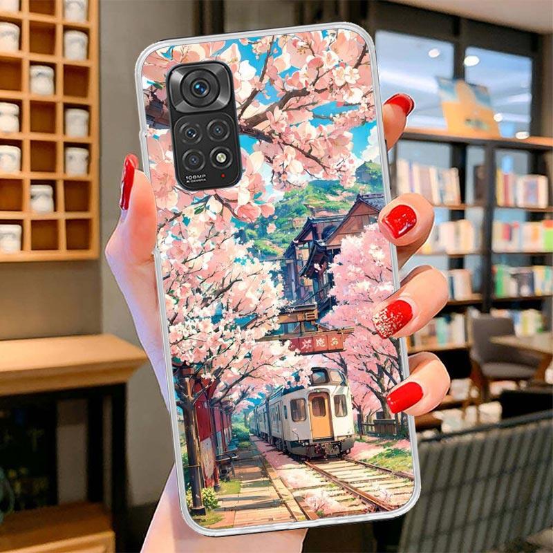 Anime Aesthetic Scenery Cover Phone Case For Xiaomi Redmi Note 15 14 13 12 11 10 Pro Plus 14S 12S 11S 11T 11E 10S Soft Fundas Sh Redmi Note 15 Pro 5G