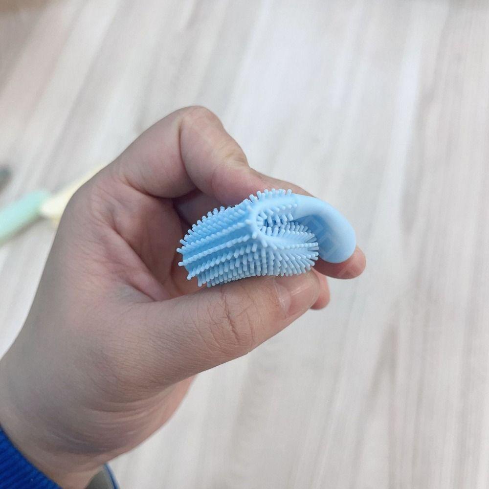 Silicone Pet Teeth Cleaning Fingertips Super Soft Cats Mouth Cleaner Pet Toothbrushes Dental Care