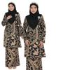 Vintage Style Long Dress With 3d Printed Pattern For Business Casual And Evening Wear