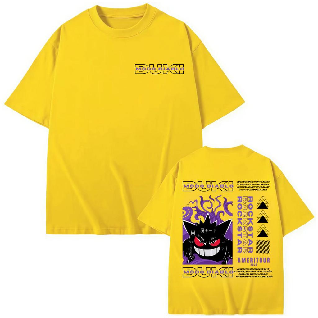 Rapper Duki Ameri Tour 2025 T-shirts Men Women Clothing Hip Hop Fashion Short Sleeve T-shirt Summer Casual Loose Cotton T Shirt