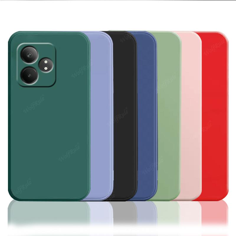 For Realme GT 6T Case Cover OPPO Realme GT 6T Capas New Original Liquid Silicone Shockproof Bumper TPU Soft Fundas Realme GT 6T