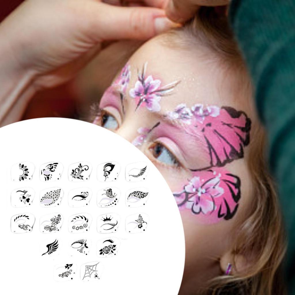Carnival Face Stencils Eye Painting Templates for Children Adults Kids Festivals