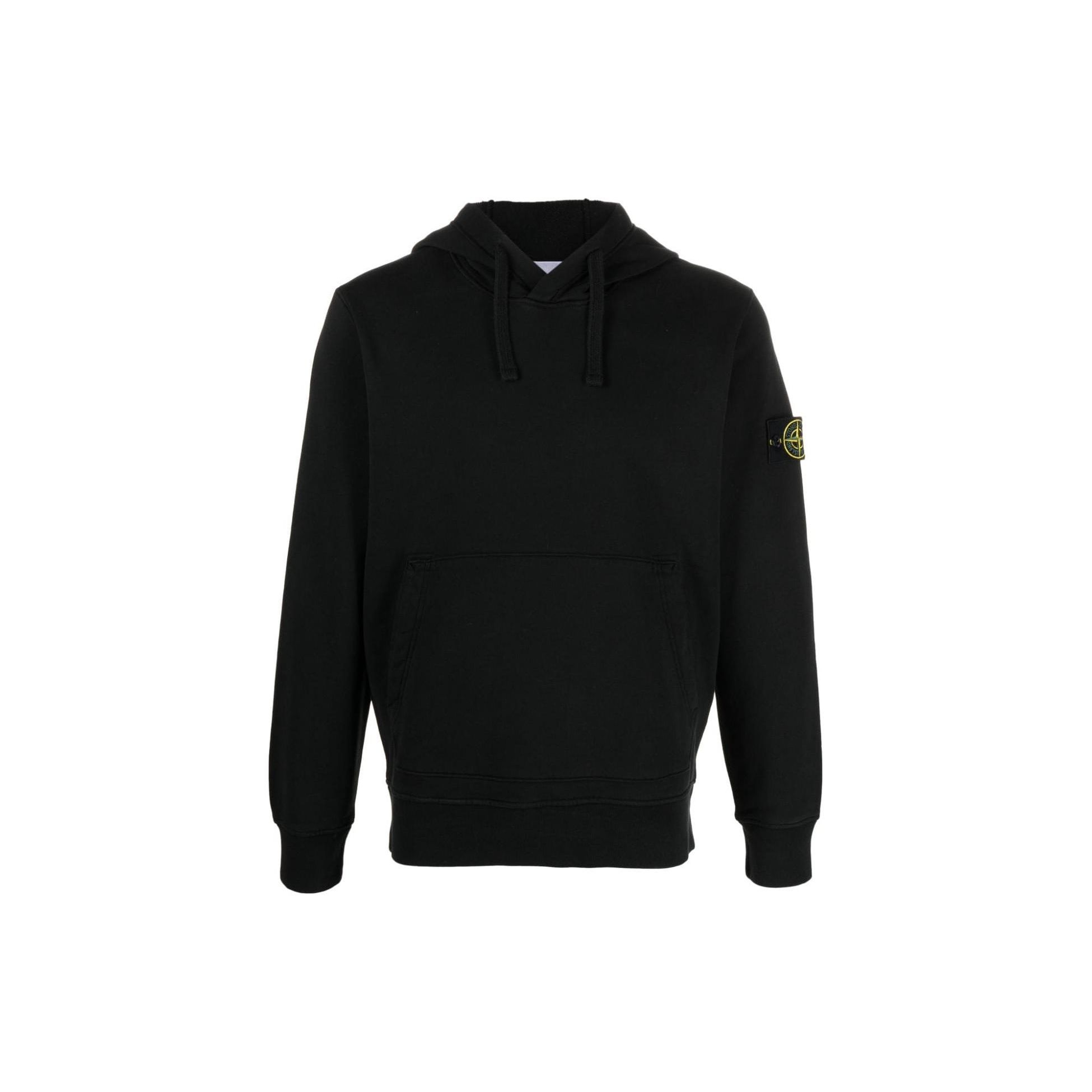 Stone Island Logo Patch Hoodie Zwart Heren Tops 801564151-A0029 L
