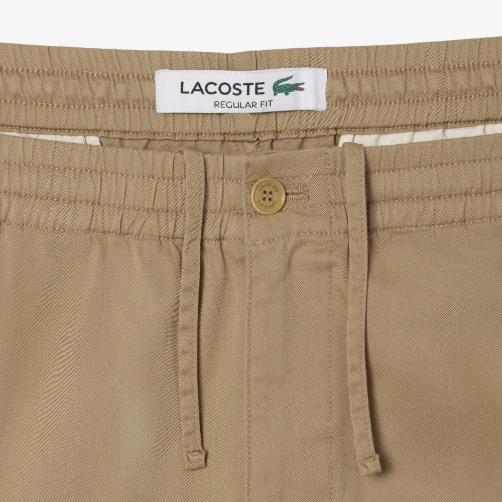 [lacoste] Men's Cotton Stretch Regular Fit Banded Pants XH0062-55NCB8