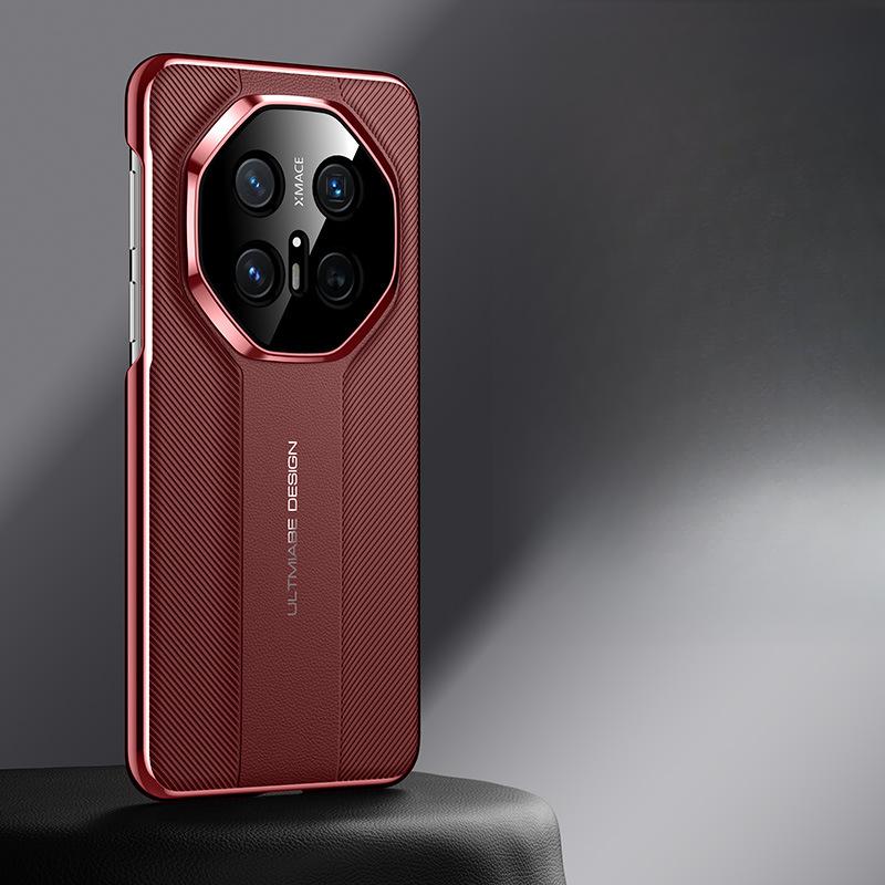 Huawei Mate70pro Phone Case 70RS Business M70 All-inclusive Anti-drop Plain Leather Case