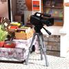 Mini Video Camera Tripod Model 1:12 Scale Dolls House Photography Scene Layout Props Dollhouse Decor Ornament Pretend Play Toys