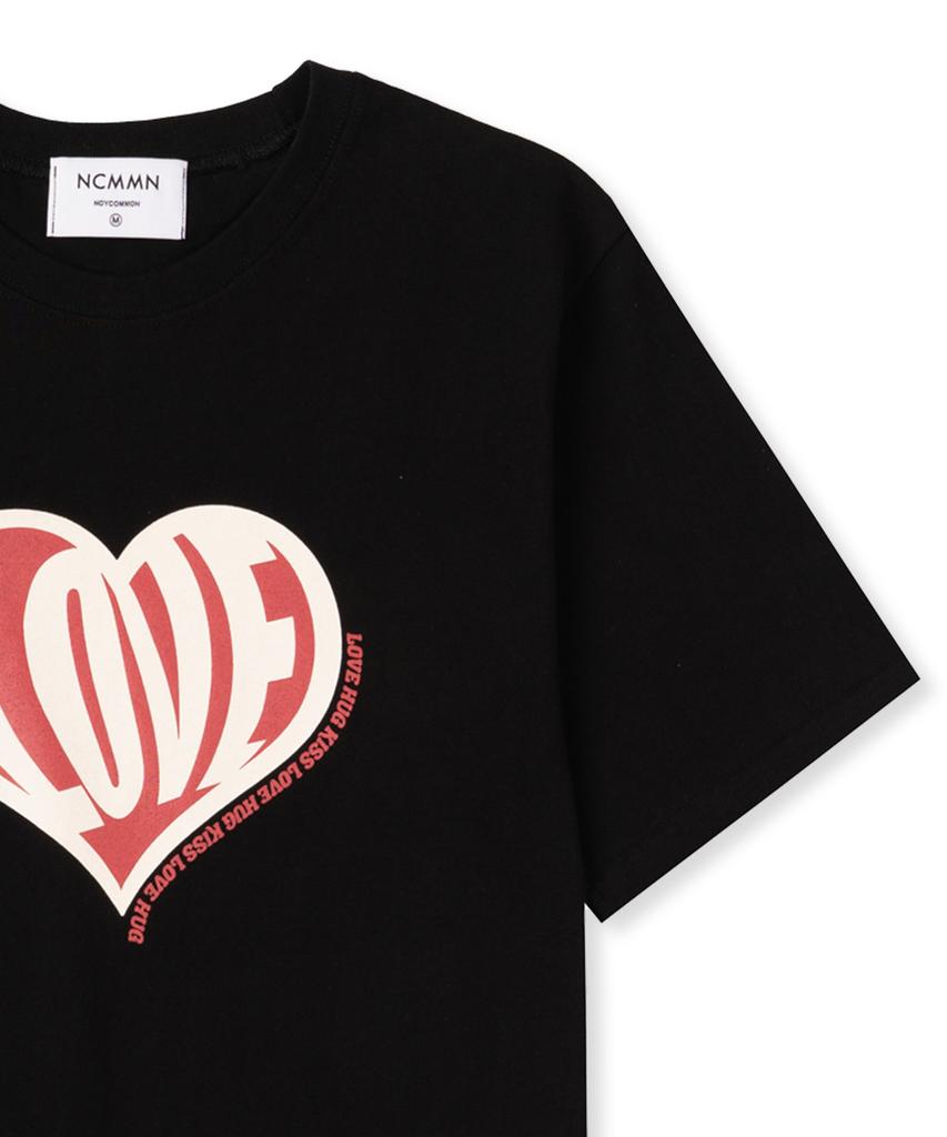 NOYCOMMON Love Heart Tee Bk