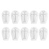 10pcs Cross Silicone Mold Mirror Effect Elasticity DIY Handcraft Cross Resin Molds for Ice Cubes Cake Decoration