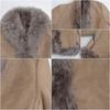 Used 80s-90s Made in Spain Colzy International Real Mouton Fur Shawl Collar Short Jacket Shearling Jacket Blouson Vintage European Vintage Greige