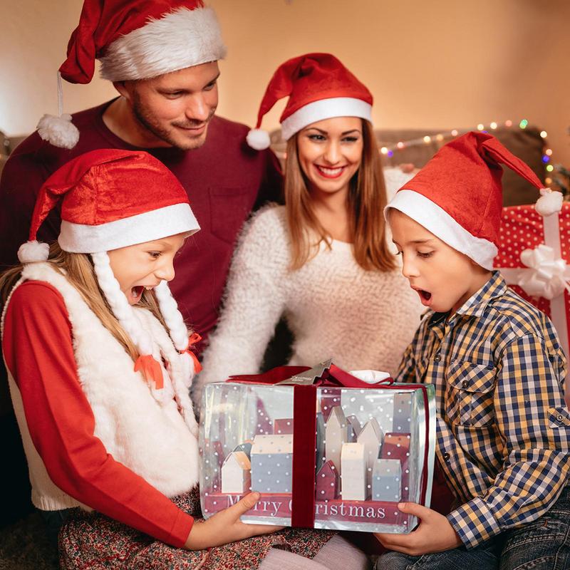 Christmas House Box Gift Packaging Box House Candy Cookie Gift Decoration Countdown Calendar Box for Newyear Christmas