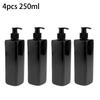 4pcs Refillable 250ml Empty Lotion Pump Bottles For Gel Soap Dispenser Shampoo Press Dispenser Bathroom Storage Bottle