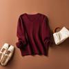 2024 Women's Autumn/Winter Heart-Neck Wool Sweater
