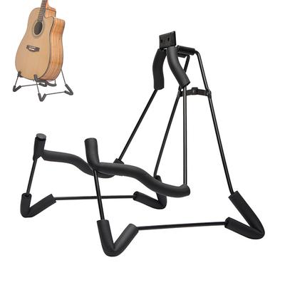Aluminum Alloy Folding Guitar Stand Concise Style Soft Sponge Steel Frame Holder for Classic Guitar