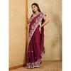 Midnight Elegance Rangoli Silk Saree