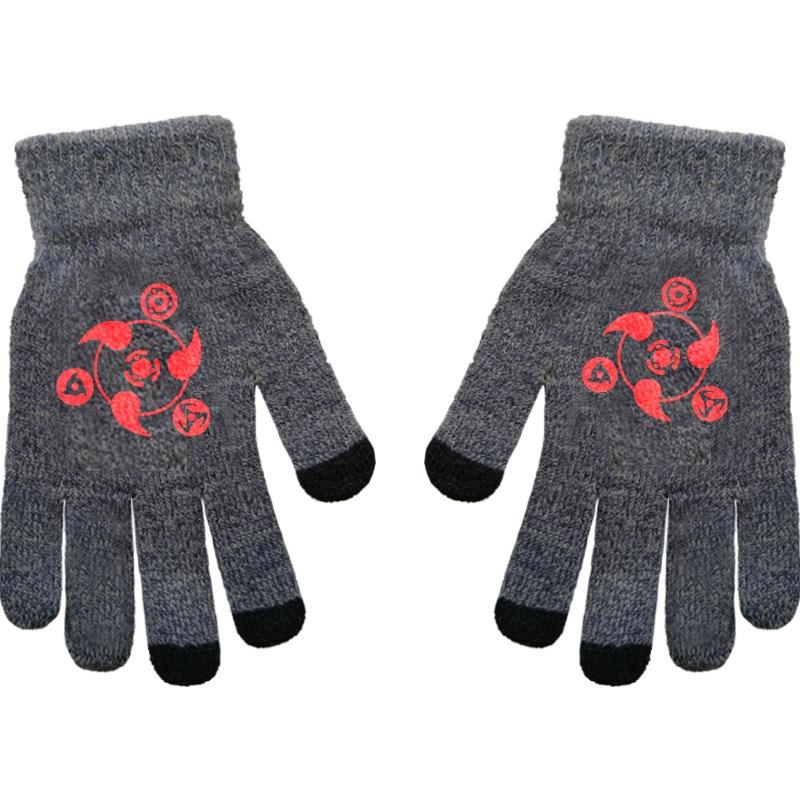 Black Butler Charles Sebastian Anime Online Game Peripheral Gloves Gray Full-finger Autumn and Winter Warm and Cold Protection