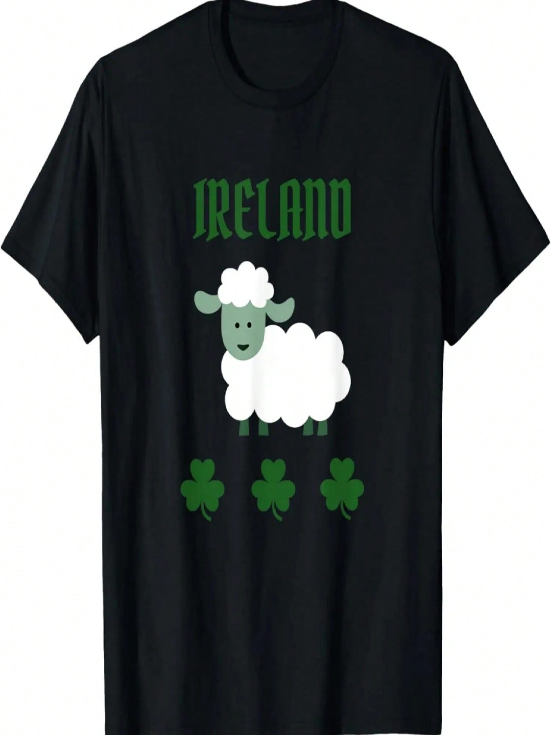 Irish Souvenir Design With Sheep And Shamrocks T-Shirt S разноцветный