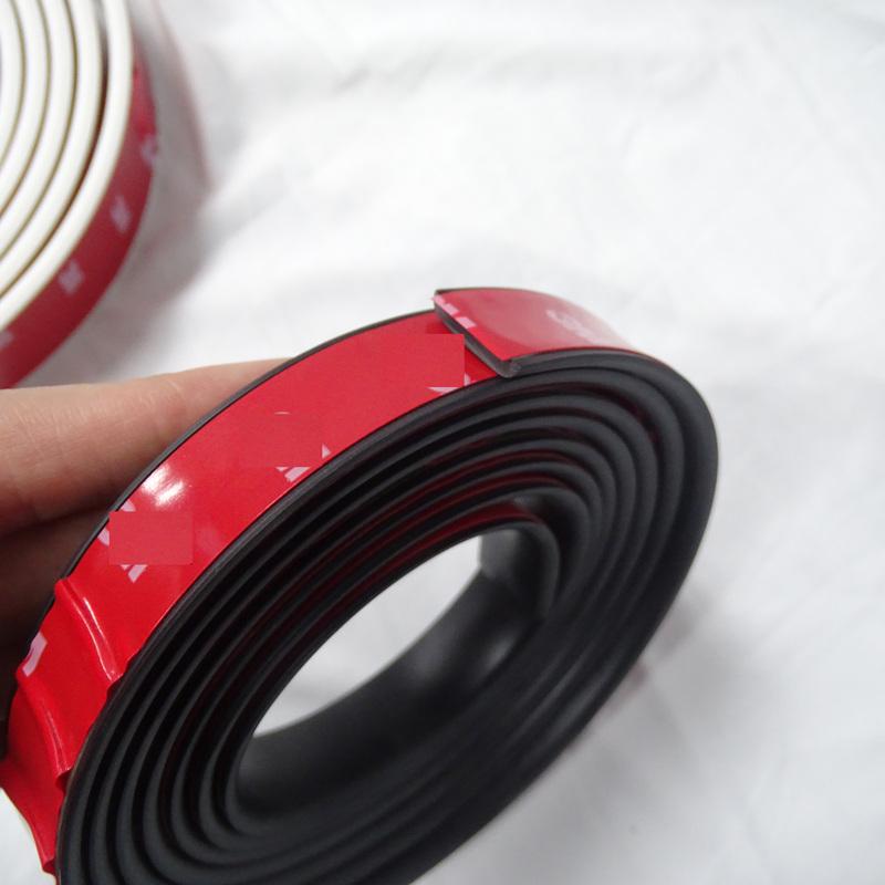 Flat Rubber Foam Seal Strip with Adhesive | Noise Reduction & Weather Stripping for Car Automotive Home Office