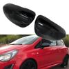 2Pcs Glossy Black Rearview Mirror Cover Side Mirror Caps for Vauxhall Corsa D 2006-2014 E 2014-