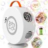 USB Rechargeable Bubble Gun, Automatic Bubble Maker, Kids Toy, Outdoor Play, Picnic, Camping, Birthday Gift (White)