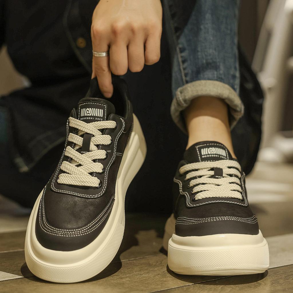 Thick-soled heightening casual board shoes, light soft-soled autumn shoes, autumn and winter