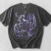Vintage 90s Unicorn Graphic T-Shirt,Medieval Castle Shirt,Gothic Y2k Shirt,Fantasy Lover Gift,Witchcore Gothic Clothing,Pegasus Fantasy Tee