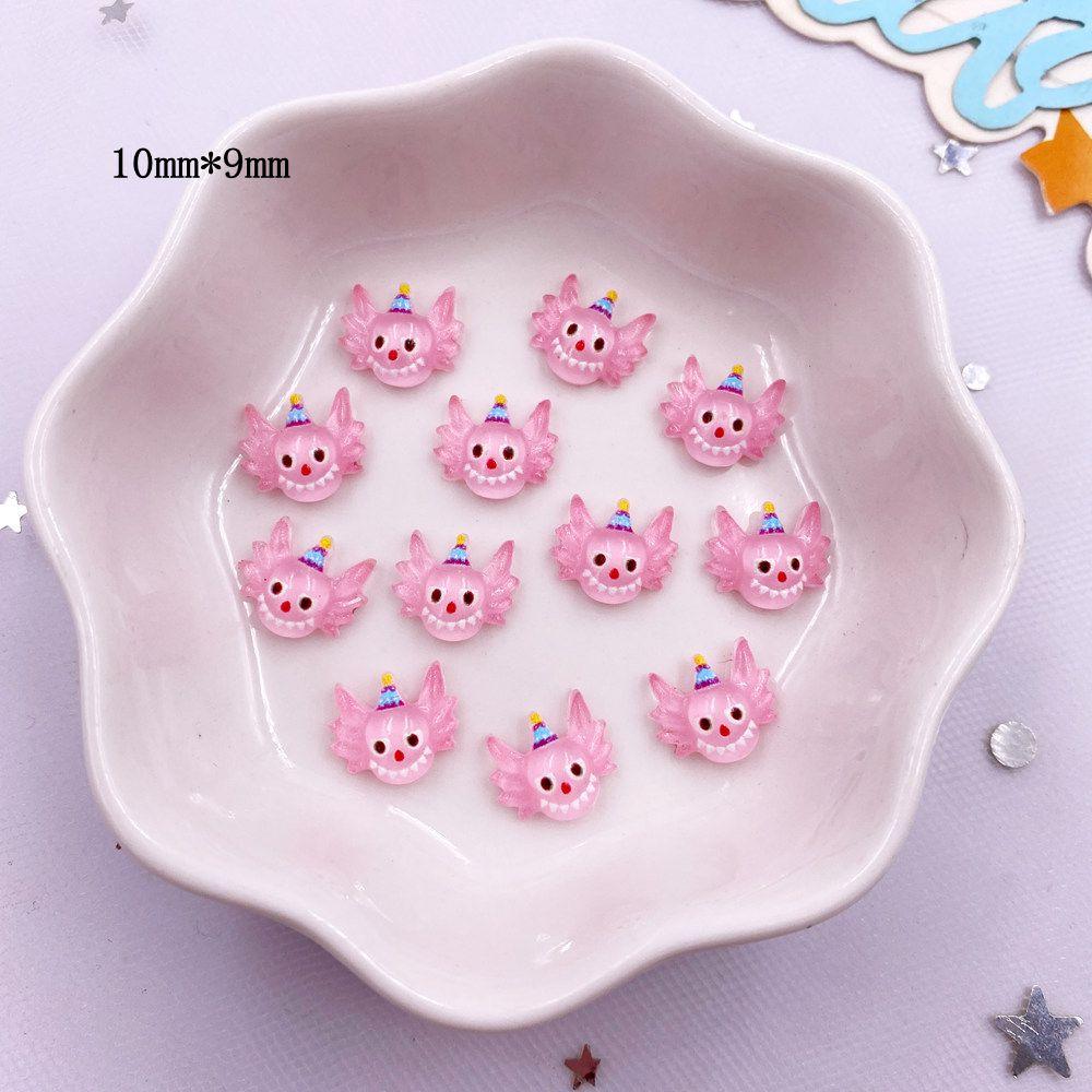 

50 шт. Барвисті міні-розмальовані мультфільми Мавпа Кролик Нейл-арт Пласка спина Фігурки зі стразами Записки DIY Декор Ремісничі аксесуари