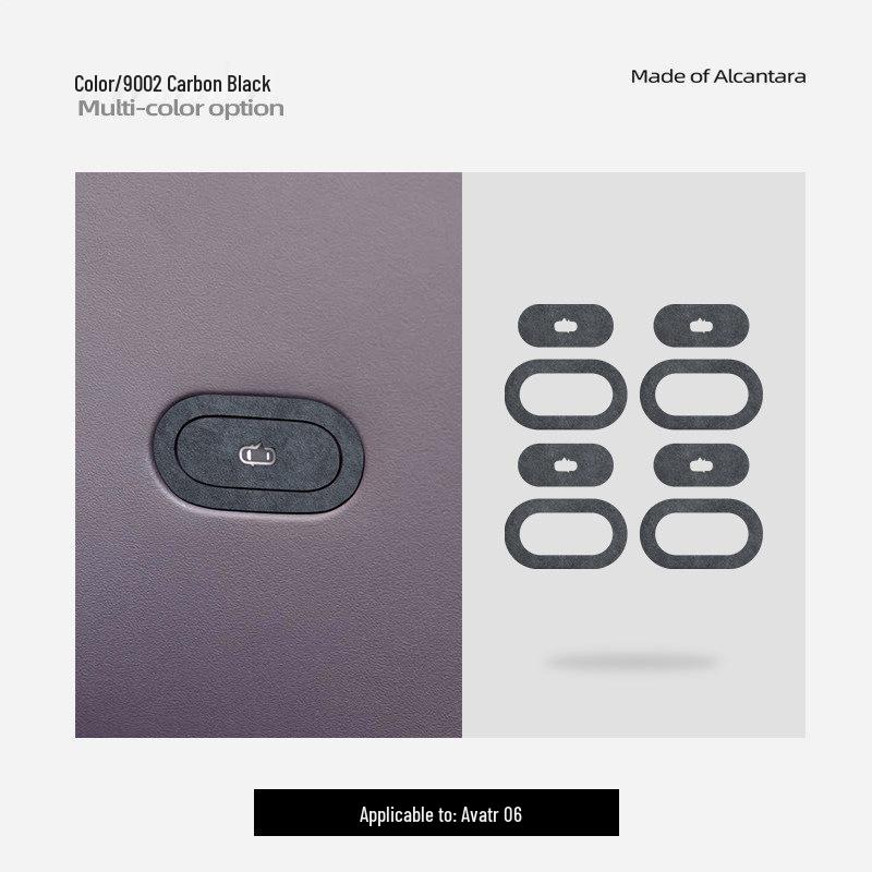 Shunyi Suede Decorative Sticker for Avatr 06 Car Door Speaker Protection