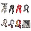 Professional Silky Neck Scarf Paisley Printing Smooth Texture Wrinkle-Resistant Windproof Collar Tie Imitation Silk Commuting Business Layering