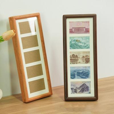 Wooden Coin Display Picture Frame Lucky-enhancing Photo Ornaments Coin Landscape Photo Frames Coin Calligraphy and Painting