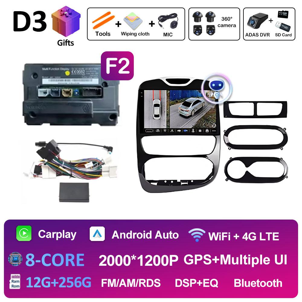 Dla Renault Clio 3 4 2012 2013 2014 2015 - 2018 Stereo DSP Samochodowe Radio Wideo Odtwarzacz Multimedialny Nawigacja GPS Ekran QLED IPS WIFI