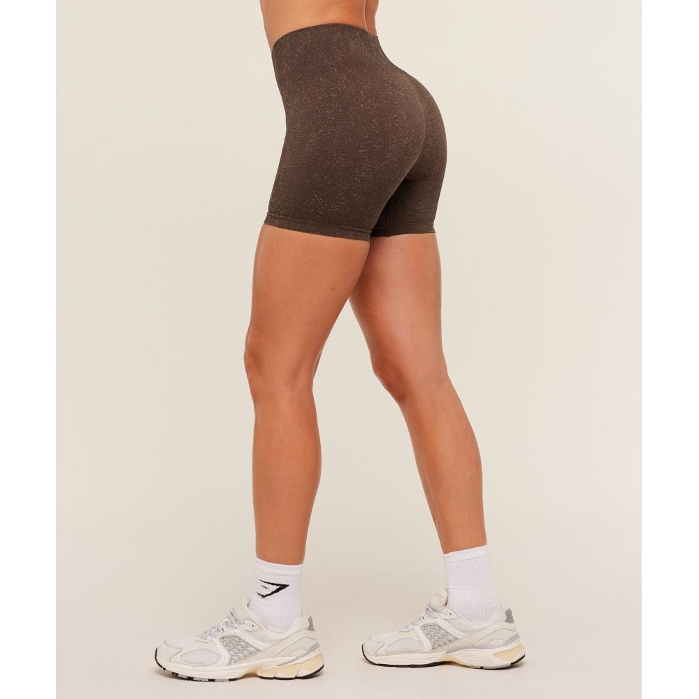 Gymshark Adapt Fleck Seamless Shorts Archive Brown Lifestyle Brown B6a1j Ndf4