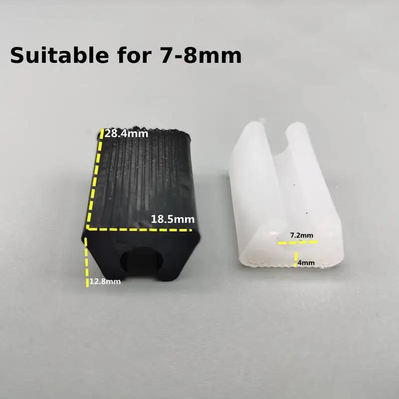 

10 шт. U-образные напольные накладки на ножки мебели, пластиковые прямоугольные нескользящие накладки на ножки стульев, защитные накладки на пол, накладки на ножки стульев Black