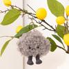 12Cm Kawaii Dark Cloud Plush Keychain Cute Plush Toy Keyring Lovely Bag Pendant Backpack Hanging Decoration For  Gifts