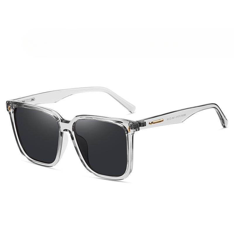 Nuevas Gafas de Sol Polarizadas con Montura Blanca Leche Gafas de Sol de Moda para Mujer TR Montura Grande Gafas de Sol Polarizadas