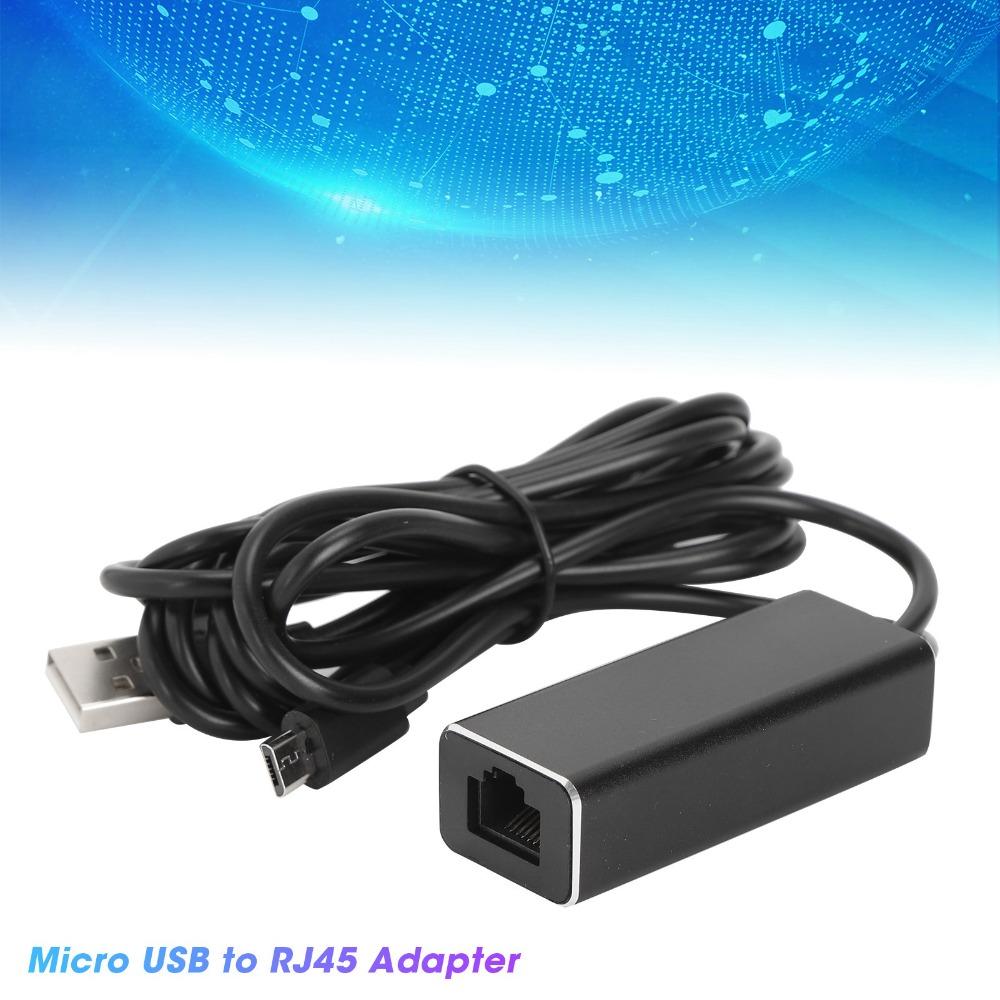 10/100Mbps Micro USB To RJ45 Ethernet Adapter Conversion Transmission for TV Sticks Internet Access